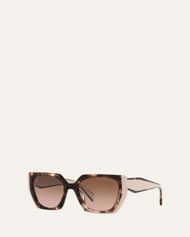 Gradient Rectangle Acetate Sunglasses
